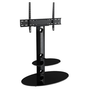 AVF Steel TV Floor Stand with TV Mount Column for 32&quot to 65&quot TVs in Black