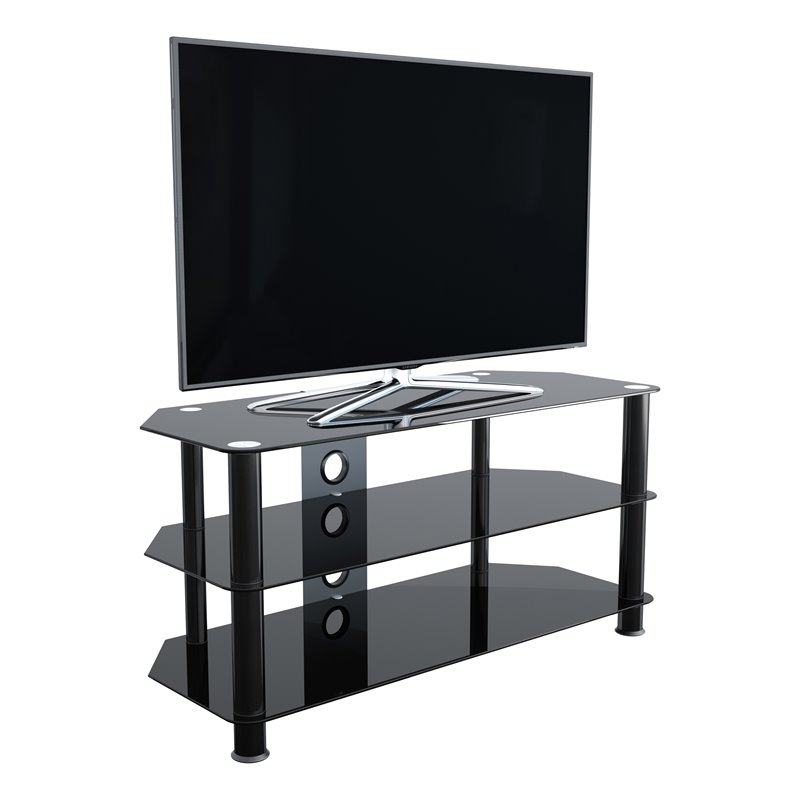 AVF Steel Glass TV Stand with Cable Management for up to 50