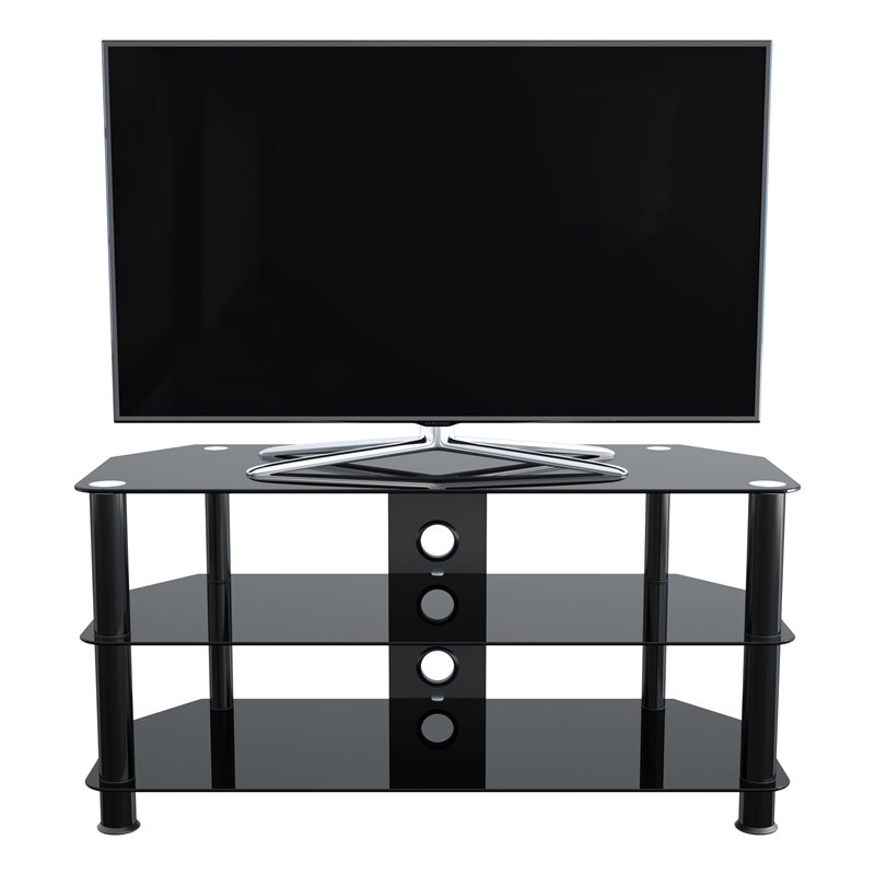AVF Steel Glass TV Stand with Cable Management for up to 50