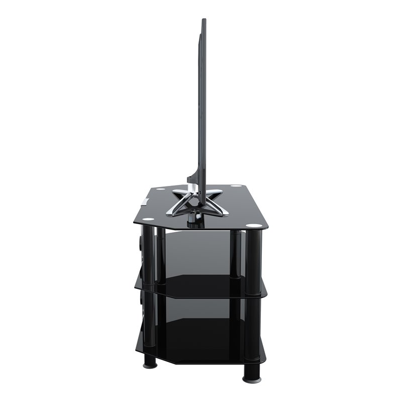 AVF Steel Glass TV Stand with Cable Management for up to 50