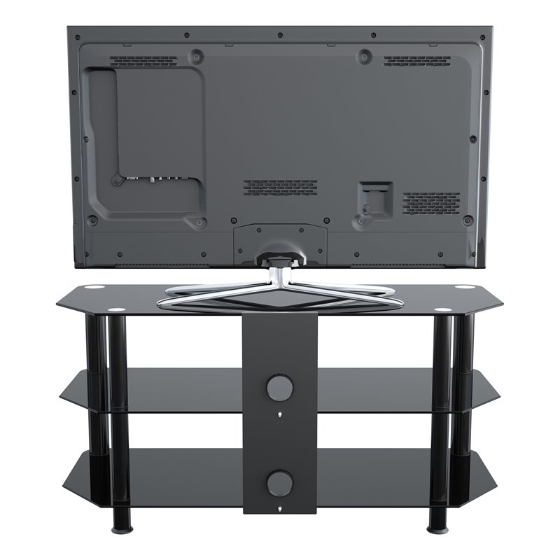 AVF Steel Glass TV Stand with Cable Management for up to 50