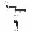 Swift Mount Steel Multi-Position TV Wall Mount for TVs up to 25
