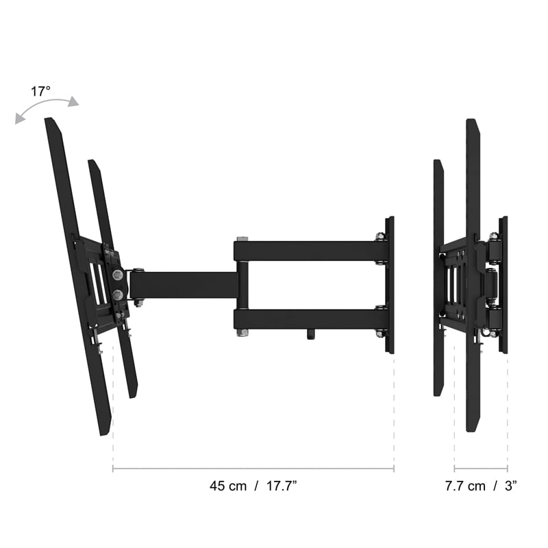 Swift Mount Steel Multi Position TV Wall Mount for 37