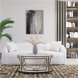American Home Classic Edward Round Metal-Glass Coffee Table in Brushed Brass