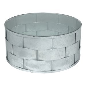 American Home Classic Margot Traditional Metal Coffee Table in Silver Leaf