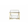American Home Classic Nina Modern Metal Coffee Table in High Polish Gold