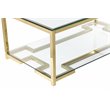 American Home Classic Nina Modern Metal Coffee Table in High Polish Gold