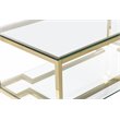American Home Classic Nina Modern Metal Coffee Table in High Polish Gold