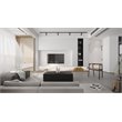 American Home Classic Spencer Rectangular Modern Metal Coffee Table in Black