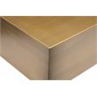 American Home Classic Spencer Rectangular Metal Coffee Table in Brushed Brass