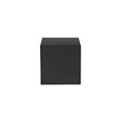 American Home Classic Spencer Small Square Modern Metal Side Table in Black