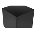 American Home Classic Spencer Small Square Modern Metal Side Table in Black