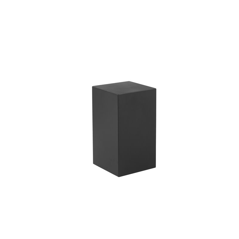 American Home Classic Miami Modern Metal Pedestals in Matte Black (Set of 3)