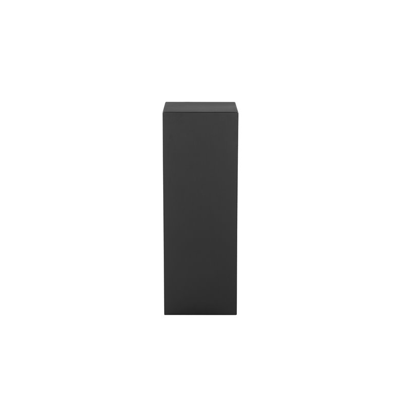 American Home Classic Miami Modern Metal Pedestals in Matte Black (Set of 3)