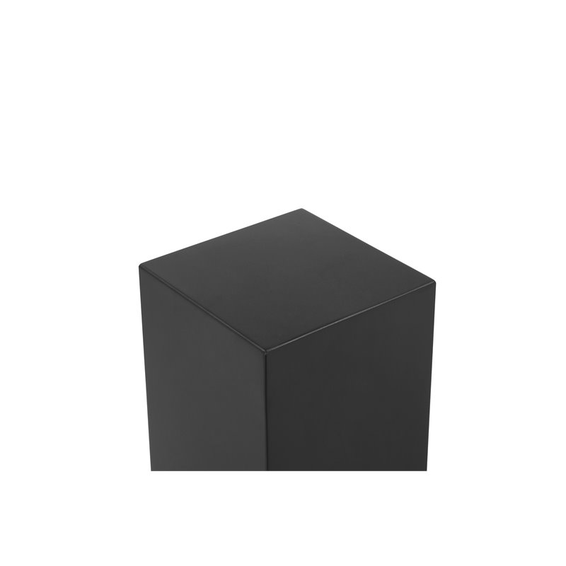 American Home Classic Miami Modern Metal Pedestals in Matte Black (Set of 3)