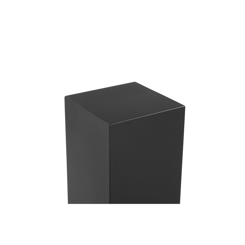 American Home Classic Miami Modern Metal Pedestals in Matte Black (Set of 3)