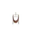 American Home Classic Blake Modern Metal and PU Magazine Rack in Brown