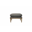 American Home Classic Warren Ottoman in Frost Gray Linen (Seat Height 18