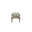 American Home Classic - Warren Ottoman in Off White Linen (Seat Height 18