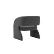 American Home Classic Foy Upholstered Modern Fabric Chair in Black