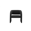 American Home Classic Foy Upholstered Modern Fabric Chair in Black