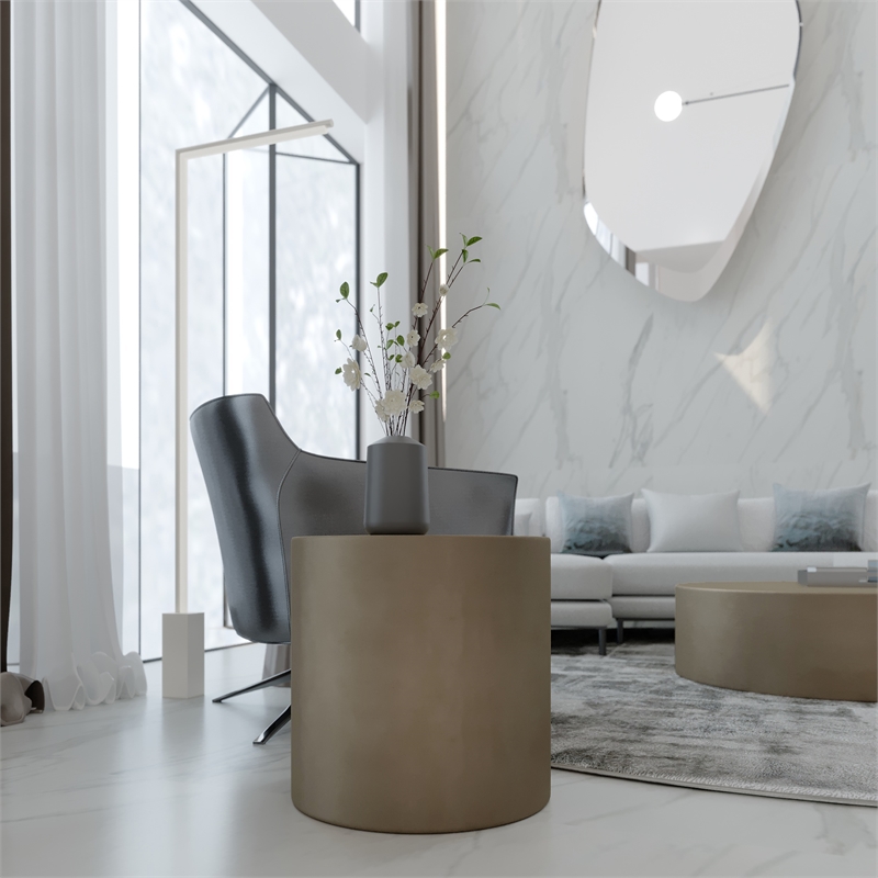 Uma Side Table in Brass