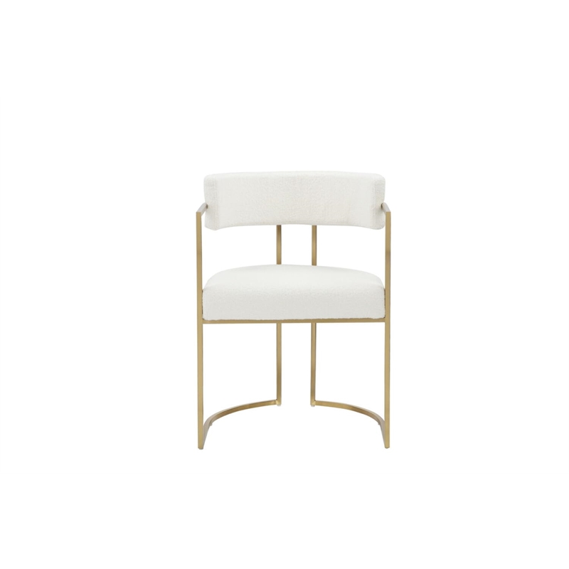 Goody Bench in Ivory Boucle