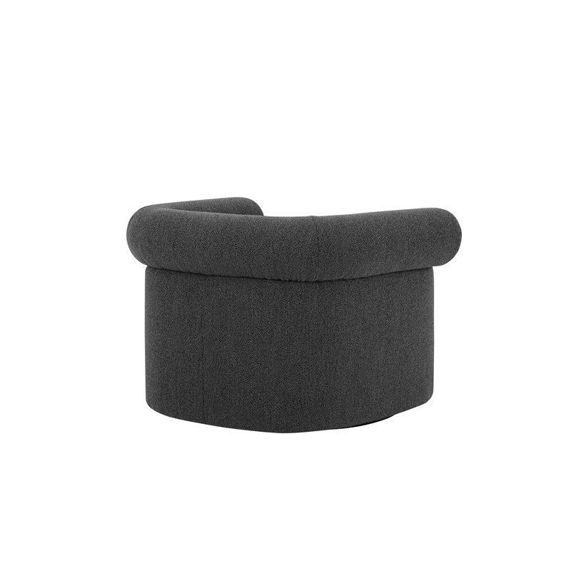 Pampa Swivel Chair in Gray Boucle