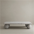 Dani Rectangle Coffee Table Large In Light Grey Concrete