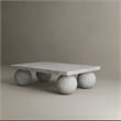 Dani Rectangle Coffee Table Medium In Light Grey Concrete