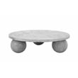 Dani Round Coffee Table Large In Light Grey Concrete