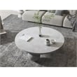 Dani Round Coffee Table Large In Light Grey Concrete