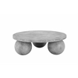 Dani Round Coffee Table Medium In Light Grey Concrete
