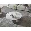 Dani Round Coffee Table Medium In Light Grey Concrete