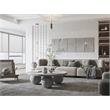 Dani Round Coffee Table Medium In Light Grey Concrete
