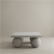 Dani Square Coffee Table Small In Light Grey Concrete