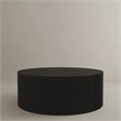 American Home Classic Finn Modern Solid Wood Coffee Table in Black