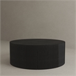 American Home Classic Finn Modern Solid Wood Coffee Table in Black