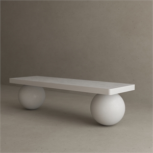 Dani Media Table Extra Large in Ivory