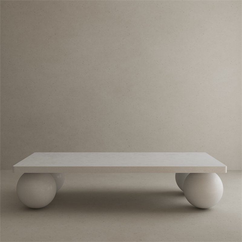 Dani Rectangle Coffee Table Large In Ivory