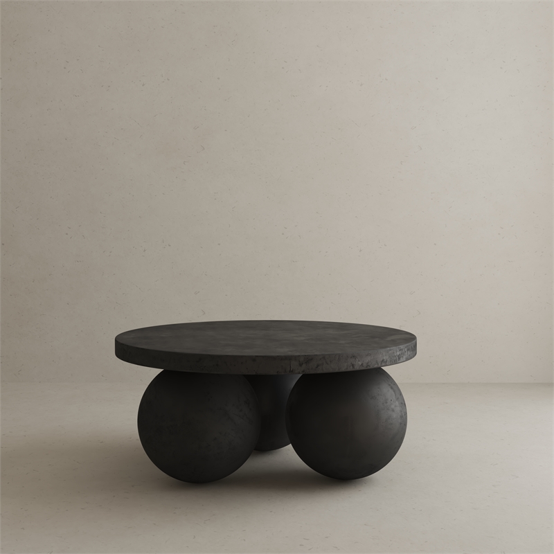 Dani Round Coffee Table Small In Black