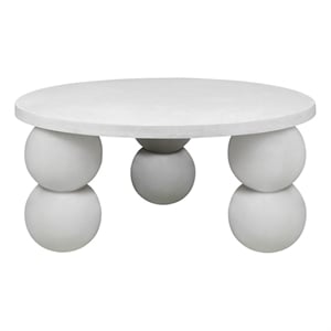 Dani Round Desk Large in Ivory