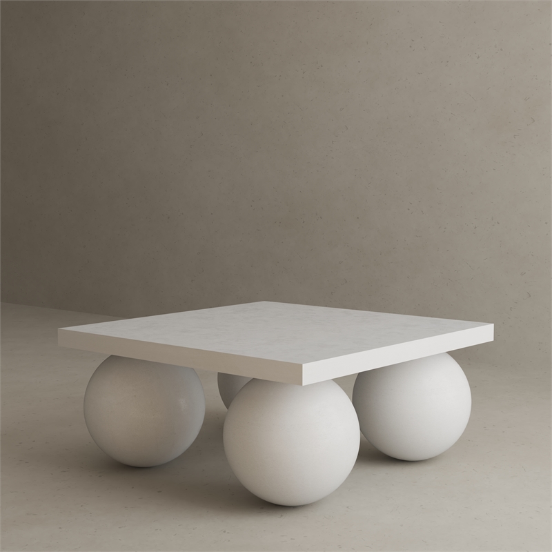 Dani Square Coffee Table Small In Ivory