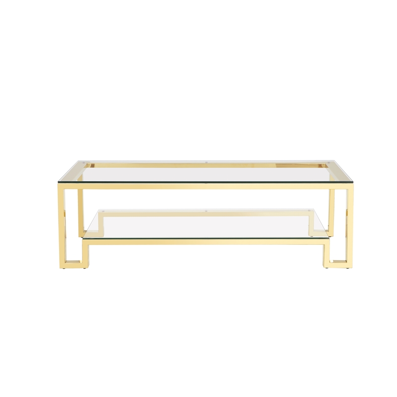 Laurence Coffee Table Small High Polish Gold