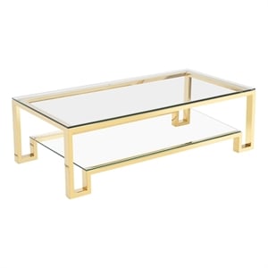 Laurence Coffee Table Small High Polish Gold