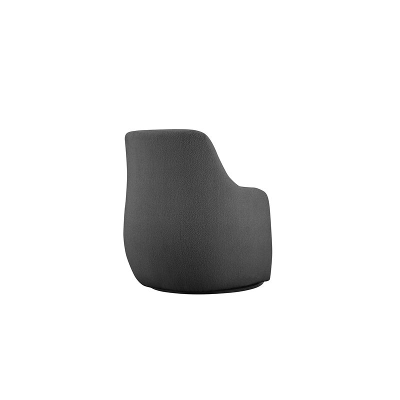 Dorian Swivel Chair in Grey Boucle Dorian Collection Accent Chair