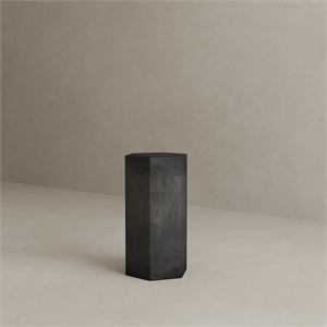 Tubbs Hexagon Pedestal Low in Black