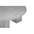Ella Round Coffee Table Small In Light Gray Concrete