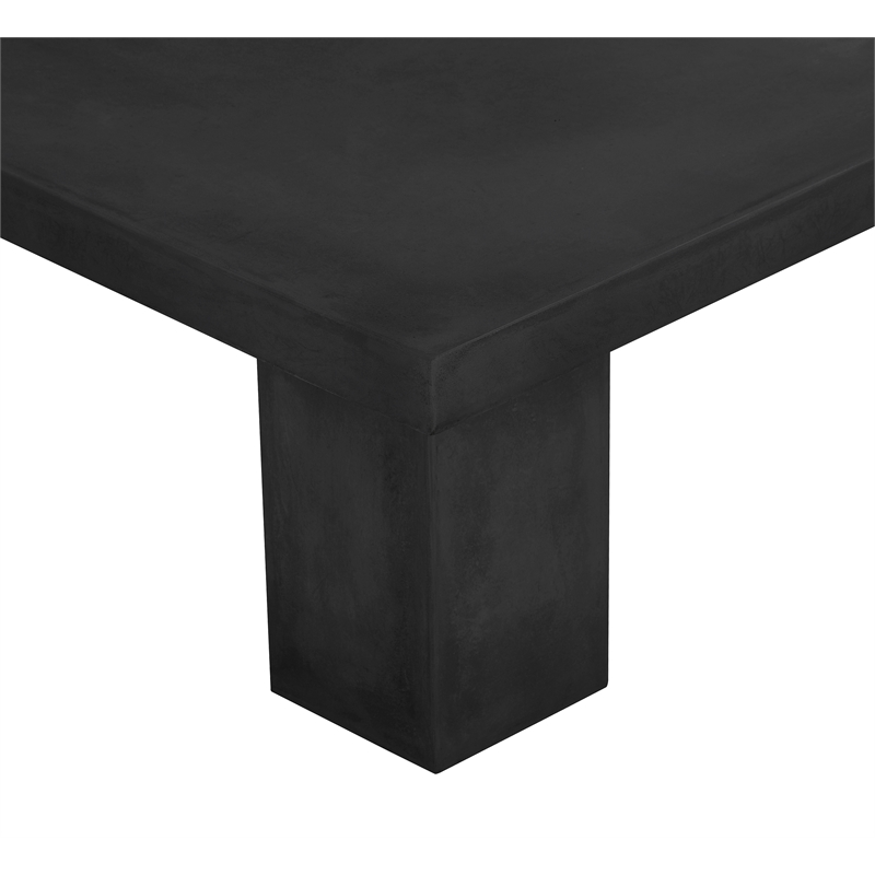Ella Square Coffee Table Small In Black Concrete