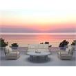 Nat Round Coffee Table Large In Light Gray Concrete